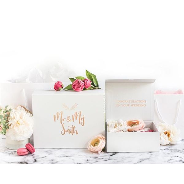 gift wrap personalized wedding box with name white custom lid rose gold engagement couple
gift wrap personalized wedding box with name white custom lid rose gold engagement couple