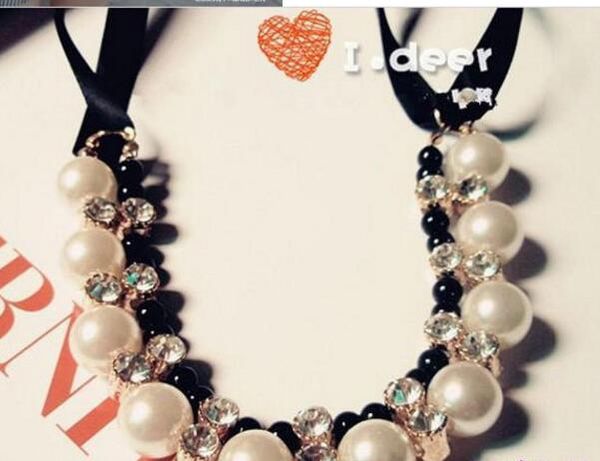 fashion-bib choker jewellery pearl necklace design charm pendant statement necklaces pearl necklace christmas gift for lady, Silver
fashion-bib choker jewellery pearl necklace design charm pendant statement necklaces pearl necklace christmas gift for lady, Silver