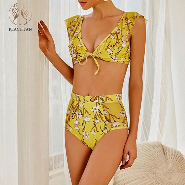 peachtan high waist swimsuit separate female biquini yellow print bikini set push up swimwear women bathers summer 2019 new, White;black
peachtan high waist swimsuit separate female biquini yellow print bikini set push up swimwear women bathers summer 2019 new, White;black