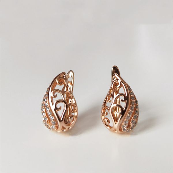 color 585 rose gold stud earrings inlaid zircon ladies jewelry holiday wedding reception jewelry classic style, Silver
color 585 rose gold stud earrings inlaid zircon ladies jewelry holiday wedding reception jewelry classic style, Silver