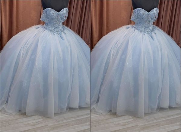 elegant light sky blue off the shoulder quinceanera prom dresses crystal tulle sequined corset evening sweet 15 dress long, Blue;red
elegant light sky blue off the shoulder quinceanera prom dresses crystal tulle sequined corset evening sweet 15 dress long, Blue;red