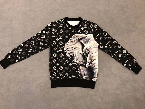 19ss mens designer hoodies jumper sweatshirts high elephant monogram print new label crew neck clothes, Black
19ss mens designer hoodies jumper sweatshirts high elephant monogram print new label crew neck clothes, Black
