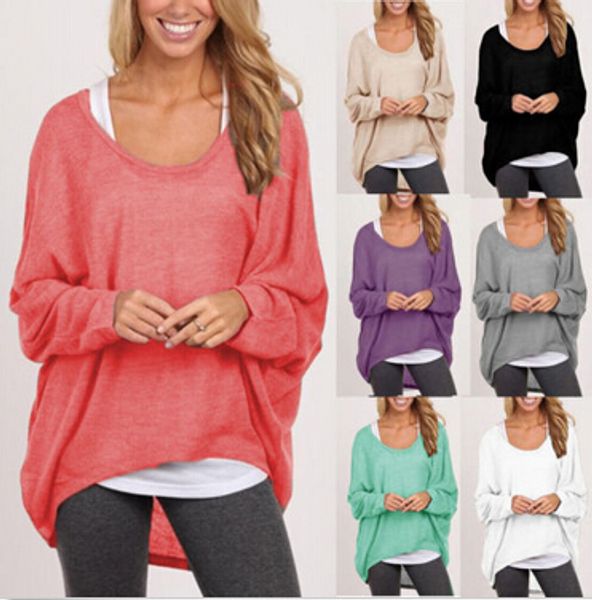 korean womens plus size long sleeve pullover casual loose baggy loose jumper, White;black
korean womens plus size long sleeve pullover casual loose baggy loose jumper, White;black