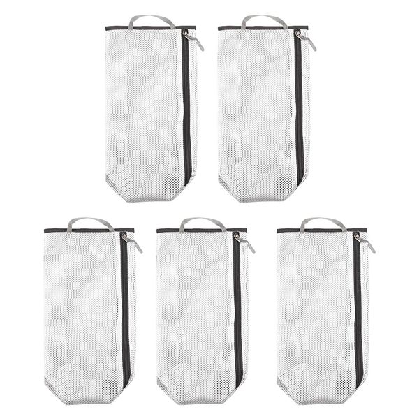 5 pieces travel shoe bags, waterproof nylon mesh stuff sack for shoes clothes socks swimming wear with zipper for men & women (grey
5 pieces travel shoe bags, waterproof nylon mesh stuff sack for shoes clothes socks swimming wear with zipper for men & women (grey