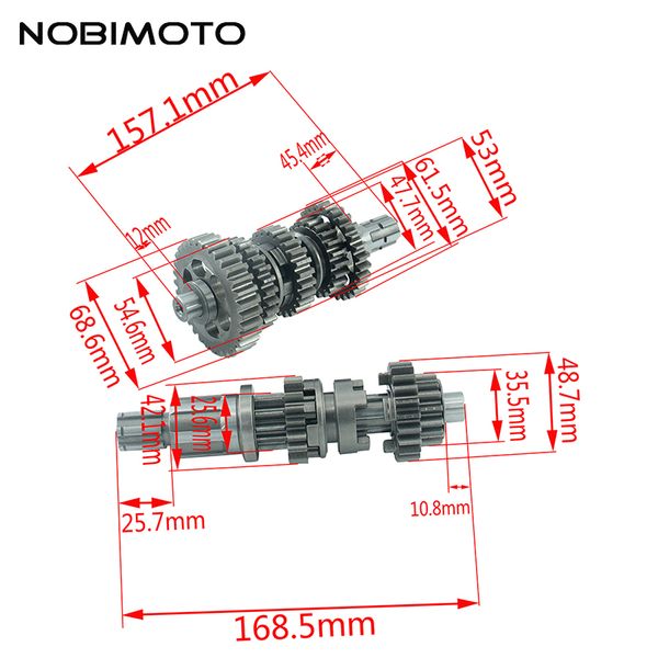 motocross reverse gear 4+1 main shaft counter shaft transmission gear box for all chinese cg250 reverse 4+1 engines zb-136
motocross reverse gear 4+1 main shaft counter shaft transmission gear box for all chinese cg250 reverse 4+1 engines zb-136