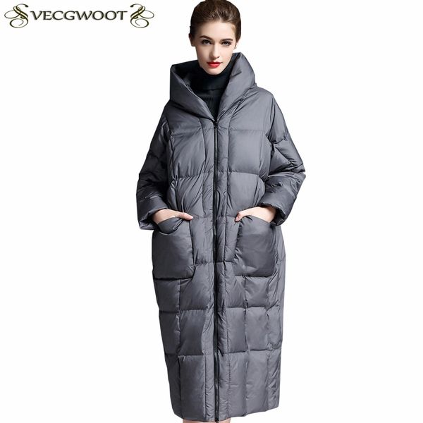 female winter new fashion down jacket women long hooded warm down jacket women solid color loose large size s566, Black
female winter new fashion down jacket women long hooded warm down jacket women solid color loose large size s566, Black