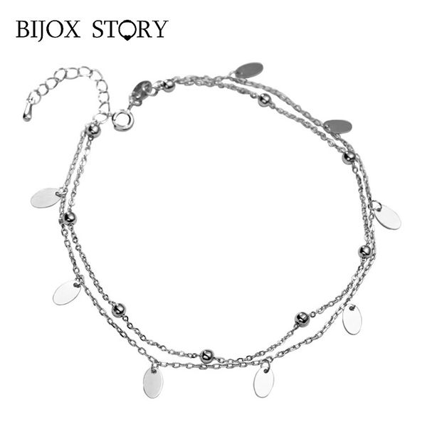 bijox story trendy 925 sterling silver double-layer sequin anklet fine jewelry for women wedding engagement party gift wholesale, Red;blue
bijox story trendy 925 sterling silver double-layer sequin anklet fine jewelry for women wedding engagement party gift wholesale, Red;blue
