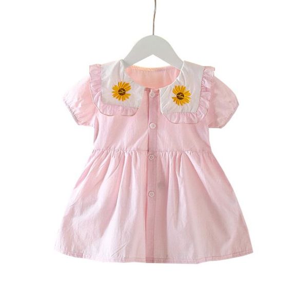 dfxd 2020 summer baby girl dress short sleeve embroidery sailor collar a-line party dress kids cotton clothing 1-4t kids clothes, Red;yellow
dfxd 2020 summer baby girl dress short sleeve embroidery sailor collar a-line party dress kids cotton clothing 1-4t kids clothes, Red;yellow