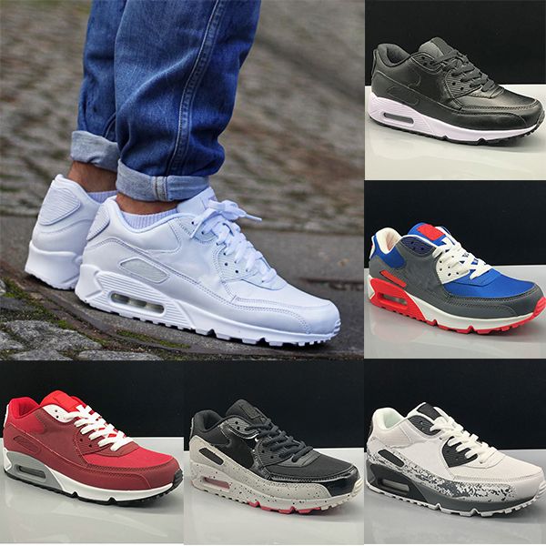 mens shoes classic 90 men and woman shoes black red white trainer soft cushion surface breathable casual shoes 36-45
mens shoes classic 90 men and woman shoes black red white trainer soft cushion surface breathable casual shoes 36-45