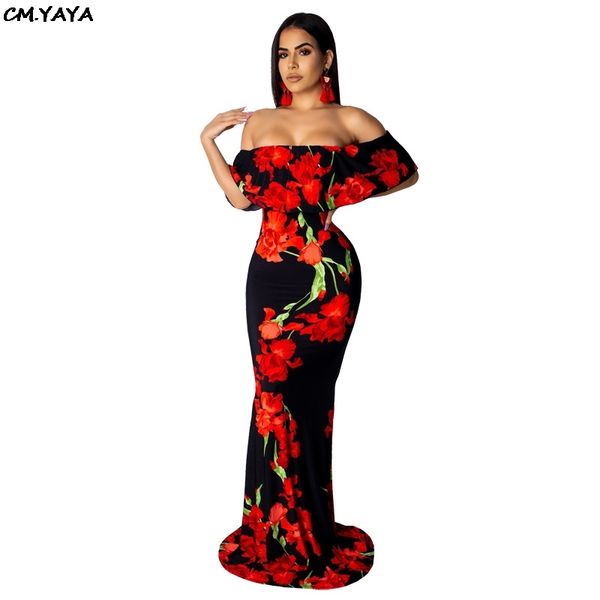 2019 women summer off shoulder short sleeve floral print mermaid floor length maxi dres party club dresses 2 color smr9274, Black;pink
2019 women summer off shoulder short sleeve floral print mermaid floor length maxi dres party club dresses 2 color smr9274, Black;pink