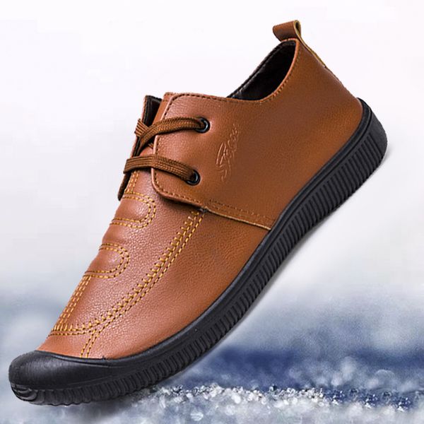 fashion leather men shoes breathable loafers men comfortable casual shoes lace-up flat footwear zapatos hombre m1231, Black
fashion leather men shoes breathable loafers men comfortable casual shoes lace-up flat footwear zapatos hombre m1231, Black