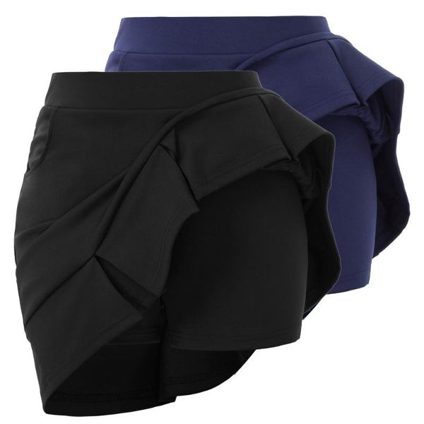 women's shorts skirts with pockets sports skirt attached elastic waist solid color fashion casual clothes ladies, White;black
women's shorts skirts with pockets sports skirt attached elastic waist solid color fashion casual clothes ladies, White;black