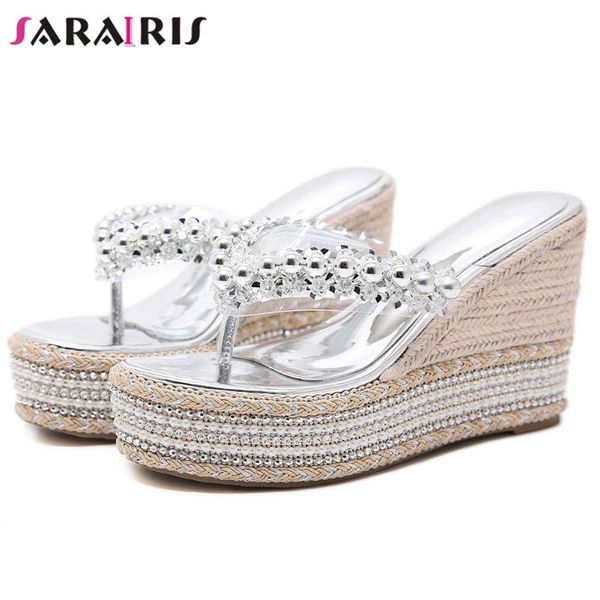sarairis элегантный бисероплетение heeled флип-флоп женщины высокого клинья лето тапочки дамы сладкие ins украшая обувь, Black
sarairis элегантный бисероплетение heeled флип-флоп женщины высокого клинья лето тапочки дамы сладкие ins украшая обувь, Black