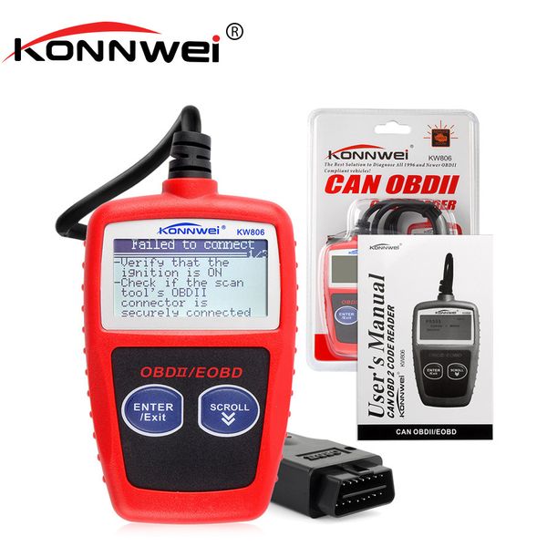 konnwei kw806 universal car obdii can scanner error code reader scan tool obd 2 bus obd2 diagnosis scaner pk ad310 elm327 v1.5
konnwei kw806 universal car obdii can scanner error code reader scan tool obd 2 bus obd2 diagnosis scaner pk ad310 elm327 v1.5