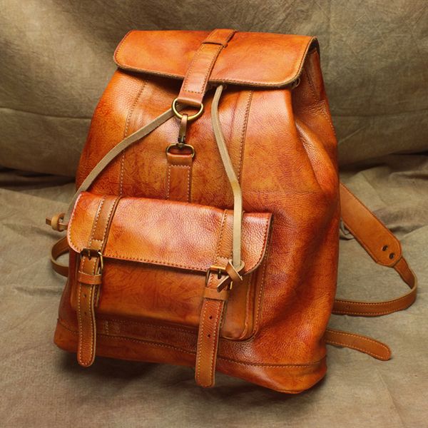 women men genuine cow leather drawstrings backpack rucksack bag work camping trip knapsack organizer bag cowhide lapbags school bags
women men genuine cow leather drawstrings backpack rucksack bag work camping trip knapsack organizer bag cowhide lapbags school bags