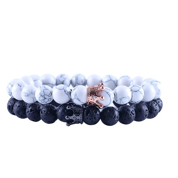 pave cz crown charm men bracelet white with stone beaded bracelets for women jewelry men pulseras mujer bileklik, Black
pave cz crown charm men bracelet white with stone beaded bracelets for women jewelry men pulseras mujer bileklik, Black