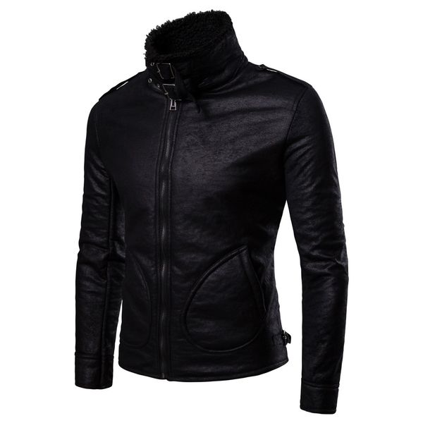 autumn and winter new style ouma fur occident fashion leather coat pu leather jacket b054, Black
autumn and winter new style ouma fur occident fashion leather coat pu leather jacket b054, Black