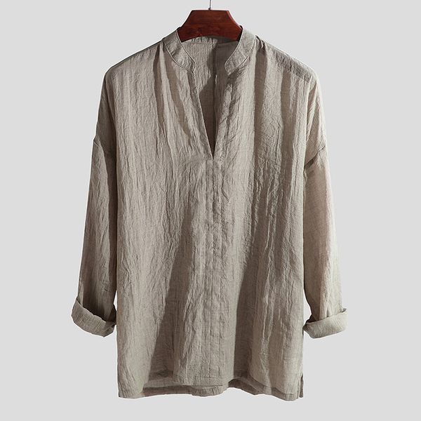 2019 mens casual shirt new fashion summer spring v neck linen and cotton long sleeve blouse leisure shirts plus size 2xl top, White;black
2019 mens casual shirt new fashion summer spring v neck linen and cotton long sleeve blouse leisure shirts plus size 2xl top, White;black