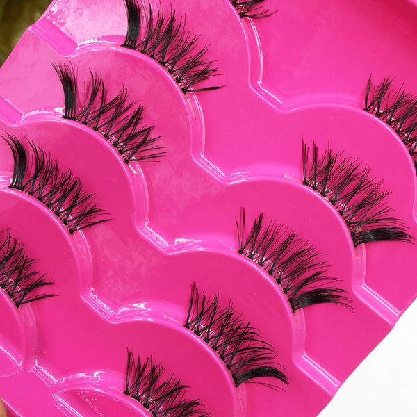 yokpn natural cross half-cut false eyelashes transparent stalk soft naked makeup realistic japanese eyelashes 5 pairs i box
yokpn natural cross half-cut false eyelashes transparent stalk soft naked makeup realistic japanese eyelashes 5 pairs i box