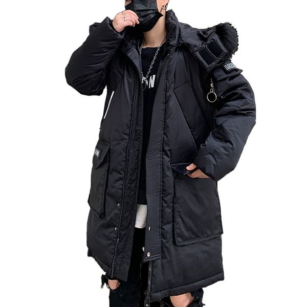 fur collar hooded mens winter jacket fashion thicken padded super warm winter male casual parkas long outwear coat, Black
fur collar hooded mens winter jacket fashion thicken padded super warm winter male casual parkas long outwear coat, Black