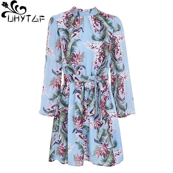 uhytgf fashion floral summer dresses backless dress bell sleeve chiffon elegant women's party dress vestidos de verano 388, Black;gray
uhytgf fashion floral summer dresses backless dress bell sleeve chiffon elegant women's party dress vestidos de verano 388, Black;gray