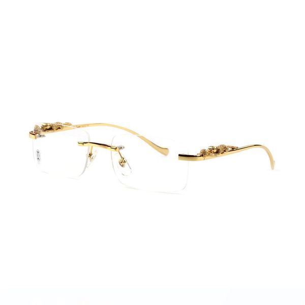 panthere rimless glasses made in france mens womens hipster leopard eyeglasses with clear lens box cloth sunglasses, White;black
panthere rimless glasses made in france mens womens hipster leopard eyeglasses with clear lens box cloth sunglasses, White;black