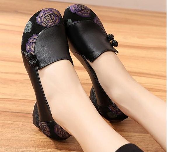 2019 women's shoes in spring and autumn with new style middle heel coarse heel round head mother shoes@yyy698, Black
2019 women's shoes in spring and autumn with new style middle heel coarse heel round head mother shoes@yyy698, Black