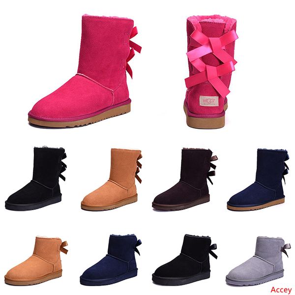 women winter snow boots fashion australia classic half short bow boots ankle knee bowknot girl lady pink red grey boot 36-41
women winter snow boots fashion australia classic half short bow boots ankle knee bowknot girl lady pink red grey boot 36-41