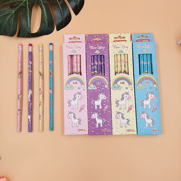 12pcs/set cute kawaii cartoon unicorn pencil hb sketch drawing stationery student school office supplies
12pcs/set cute kawaii cartoon unicorn pencil hb sketch drawing stationery student school office supplies