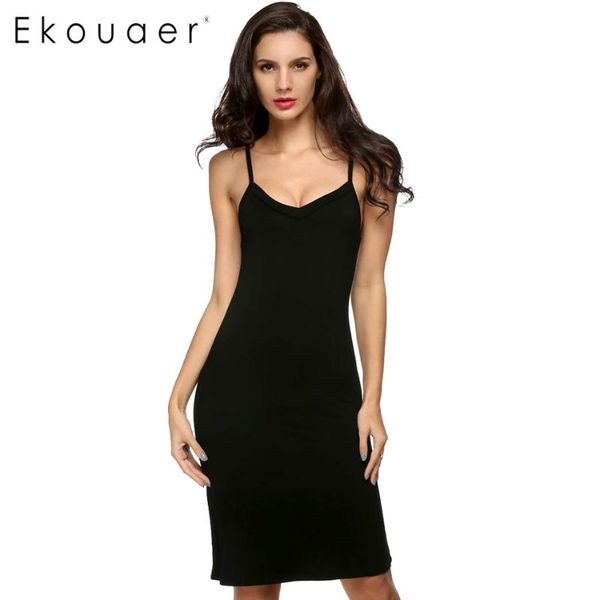 2016 ladies women casual strap slip sleeveless v neck solid bottoming straight dress black white nude size s l xl xxl, White;black
2016 ladies women casual strap slip sleeveless v neck solid bottoming straight dress black white nude size s l xl xxl, White;black