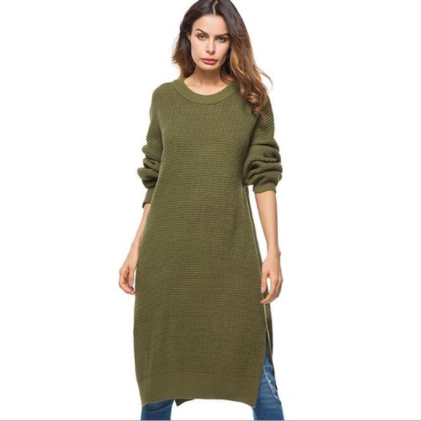 long sweater dress women autumn and winter 2020 new arrival loose knitwear pullovers multi solid color sweaters casual womens, White;black
long sweater dress women autumn and winter 2020 new arrival loose knitwear pullovers multi solid color sweaters casual womens, White;black