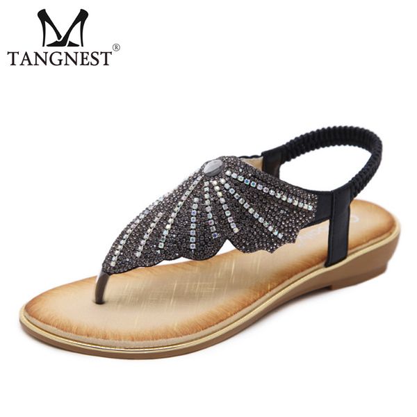 tangnest 2018 summer women sandals slip on fashion design elegant bufferfly shape crystal gladaitors flat shoes xwz4839, Black
tangnest 2018 summer women sandals slip on fashion design elegant bufferfly shape crystal gladaitors flat shoes xwz4839, Black