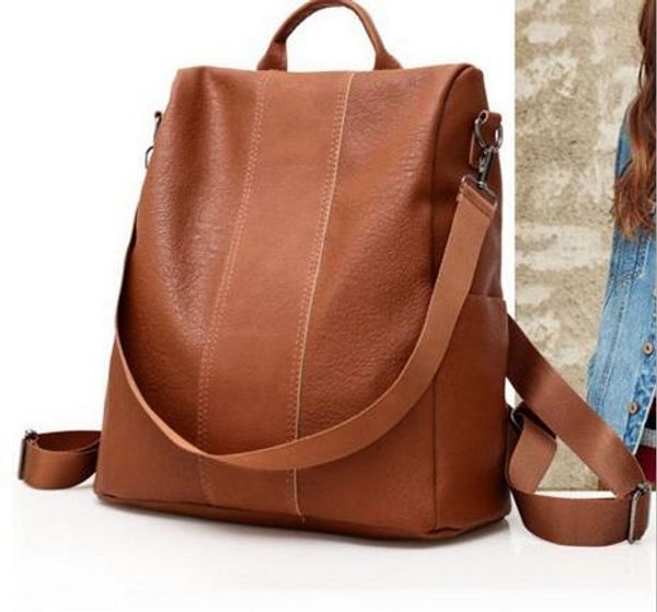 korean version of the new double back anti-theft backpack retro backpack factory direct sales solid color backpack
korean version of the new double back anti-theft backpack retro backpack factory direct sales solid color backpack