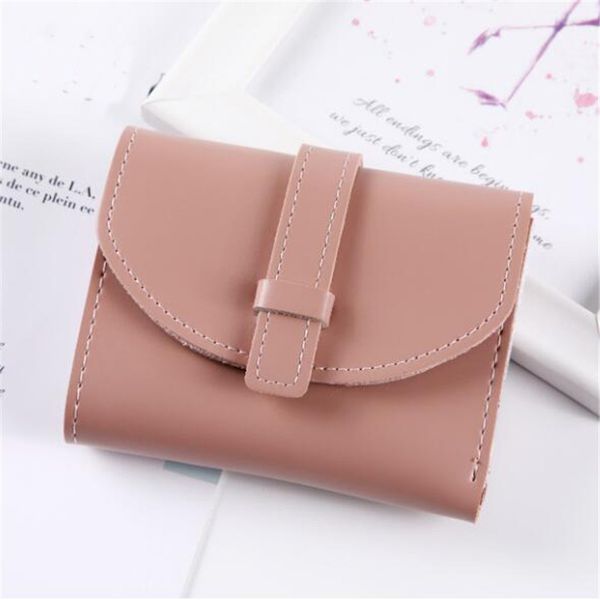 leather women wallet hasp small and slim short wallet female coin purse holder wallets, Red;black