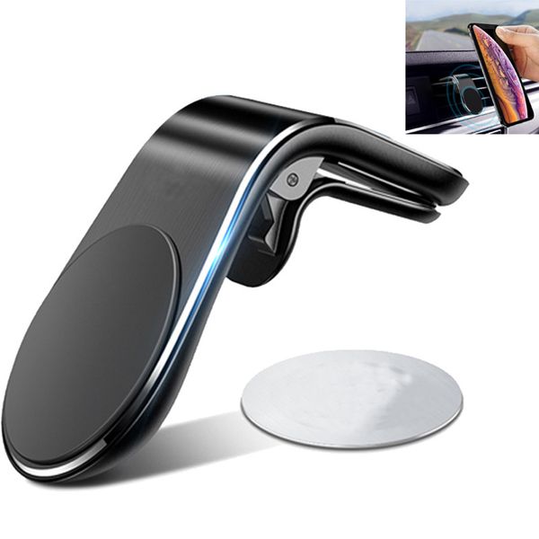 Car Mount Phone Holder Strong Magnetic L Shape Air Vent Cell Phone Stand Aluminum Alloy Bracket For iPhone 11 Pro Max Samsung Smartphones
Car Mount Phone Holder Strong Magnetic L Shape Air Vent Cell Phone Stand Aluminum Alloy Bracket For iPhone 11 Pro Max Samsung Smartphones