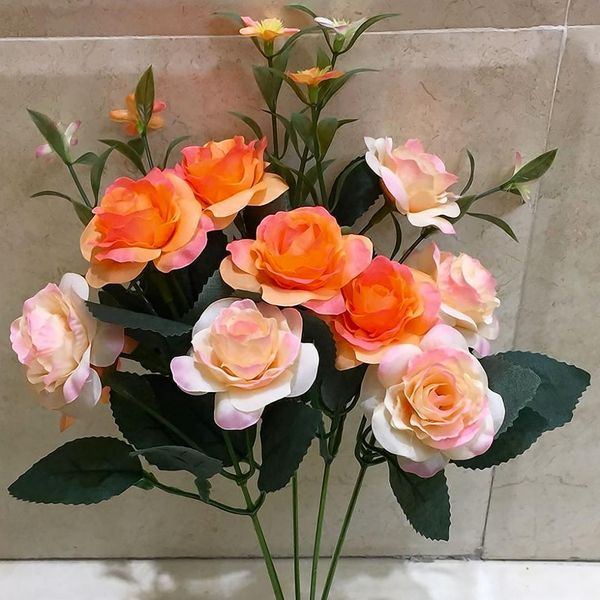artificial flowers 10 15 heads french rose floral bouquet fake flower arrange table rose wedding decoration silk flores
artificial flowers 10 15 heads french rose floral bouquet fake flower arrange table rose wedding decoration silk flores