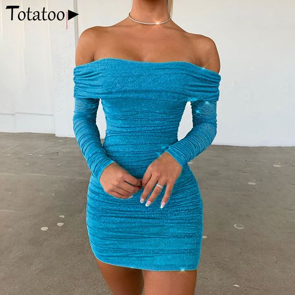 totatoop off shoulder glitter party dress women 2020 new year festival ruched bodycon mini dresses club princess blue vestidos, Black;gray
totatoop off shoulder glitter party dress women 2020 new year festival ruched bodycon mini dresses club princess blue vestidos, Black;gray