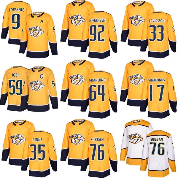 2019 nashville predators 64 mikael granlund 17 wayne simmonds 59 roman josi 76 p. k. subban yellow home white stitched hockey jerseys, Black;red
2019 nashville predators 64 mikael granlund 17 wayne simmonds 59 roman josi 76 p. k. subban yellow home white stitched hockey jerseys, Black;red