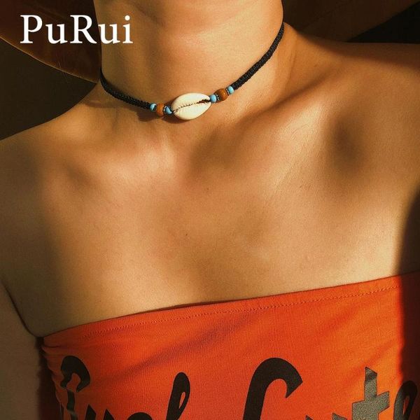 purui bohemian shell choker necklace handmade brown black rope braided pendant necklace collar women adjustable ethnic jewelry, Golden;silver
purui bohemian shell choker necklace handmade brown black rope braided pendant necklace collar women adjustable ethnic jewelry, Golden;silver