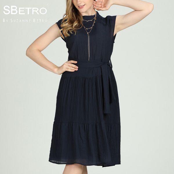sbetro by suzanne betro knee length dress women funnel neck tie waist cap sleeve 3xl plus size female summer office lady dresses, Black;gray
sbetro by suzanne betro knee length dress women funnel neck tie waist cap sleeve 3xl plus size female summer office lady dresses, Black;gray