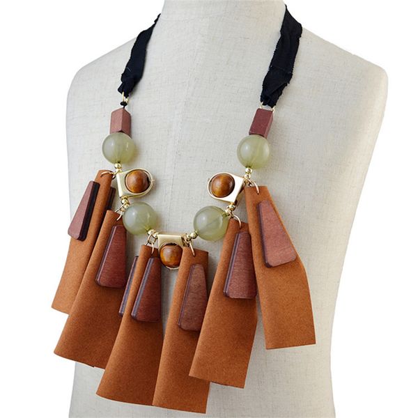 boho women lady exaggerated round beads leather tassel choker chunky statement necklace, Silver
boho women lady exaggerated round beads leather tassel choker chunky statement necklace, Silver