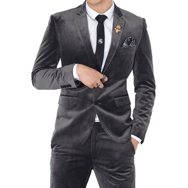 black velvet man suit bespoke suit notched lapel dinner wedding velvet tuxedos wedding (jacket+pants, White;black
black velvet man suit bespoke suit notched lapel dinner wedding velvet tuxedos wedding (jacket+pants, White;black