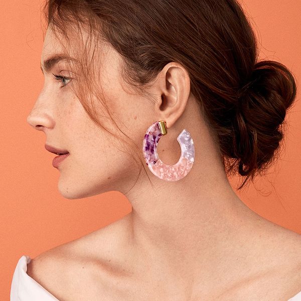 2019 new beach multicolor statement earrings acrylic big hollow round circle geometry resin dangle drop earring women jewelry, Silver
2019 new beach multicolor statement earrings acrylic big hollow round circle geometry resin dangle drop earring women jewelry, Silver