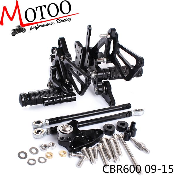 моту - полный cnc алюминиевый мотоцикл регулируемые rearsets сзади наборы подножки для cbr600rr abs 2009-2015
моту - полный cnc алюминиевый мотоцикл регулируемые rearsets сзади наборы подножки для cbr600rr abs 2009-2015