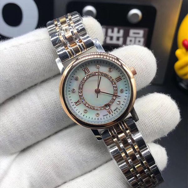 luxury dress women watches brand diamond watch 29mm dial 316l full stainless steel band quartz wristwatches for ladies valentine mother', Slivery;brown
luxury dress women watches brand diamond watch 29mm dial 316l full stainless steel band quartz wristwatches for ladies valentine mother', Slivery;brown