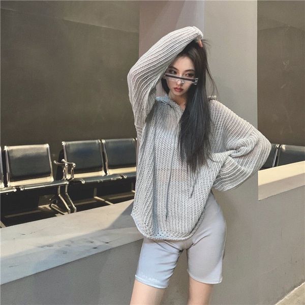 2020 fashion new women reflective loose hooded knitted sweater jumpers female casual jumpers pullover ddxgz2, White;black
2020 fashion new women reflective loose hooded knitted sweater jumpers female casual jumpers pullover ddxgz2, White;black