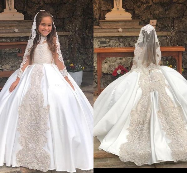 princess ball gown flower girl dresses for weddings high neck long sleeve lace appliques girls pageant dress birthday party gowns, White;blue
princess ball gown flower girl dresses for weddings high neck long sleeve lace appliques girls pageant dress birthday party gowns, White;blue