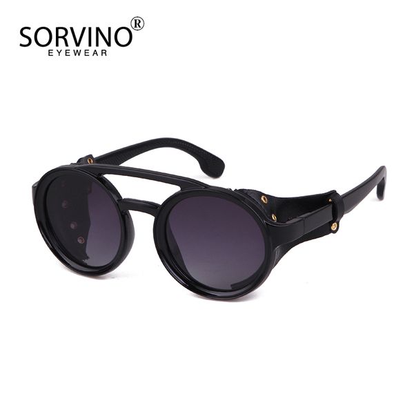 sorvino classic pu leather frame punk sunglasses for men brand design steampunk round red eyewear women rivet button sun glasses, White;black
sorvino classic pu leather frame punk sunglasses for men brand design steampunk round red eyewear women rivet button sun glasses, White;black