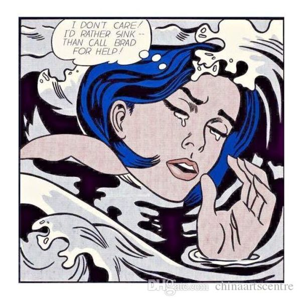 a. roy lichtenstein handpainted abstract graffiti art oil painting drowning girl on canvas wall art home office deco g129
a. roy lichtenstein handpainted abstract graffiti art oil painting drowning girl on canvas wall art home office deco g129