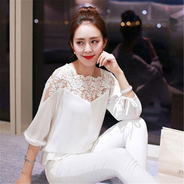 fashion women loose sleeve blouse out hollow clothing solid casual shirt quater three ladies patchwork shirts lace nmmwn, Black
fashion women loose sleeve blouse out hollow clothing solid casual shirt quater three ladies patchwork shirts lace nmmwn, Black